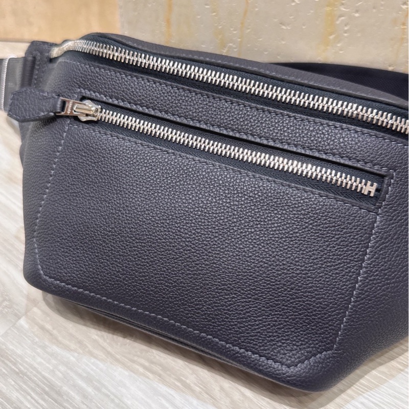 Hermès Cityslide 黑色腰包 B刻-1