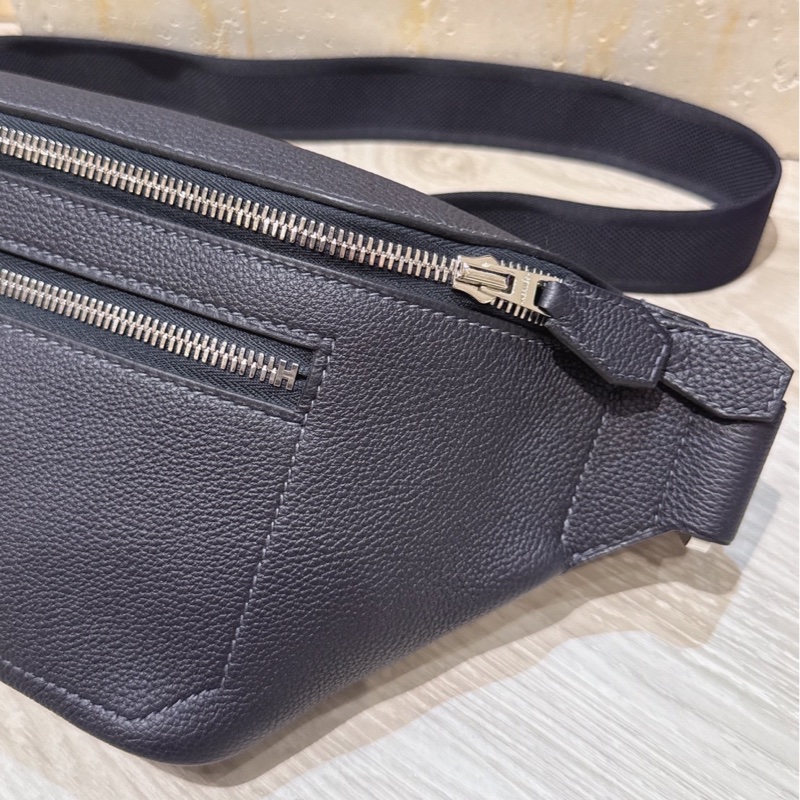 Hermès Cityslide 黑色腰包 B刻-2