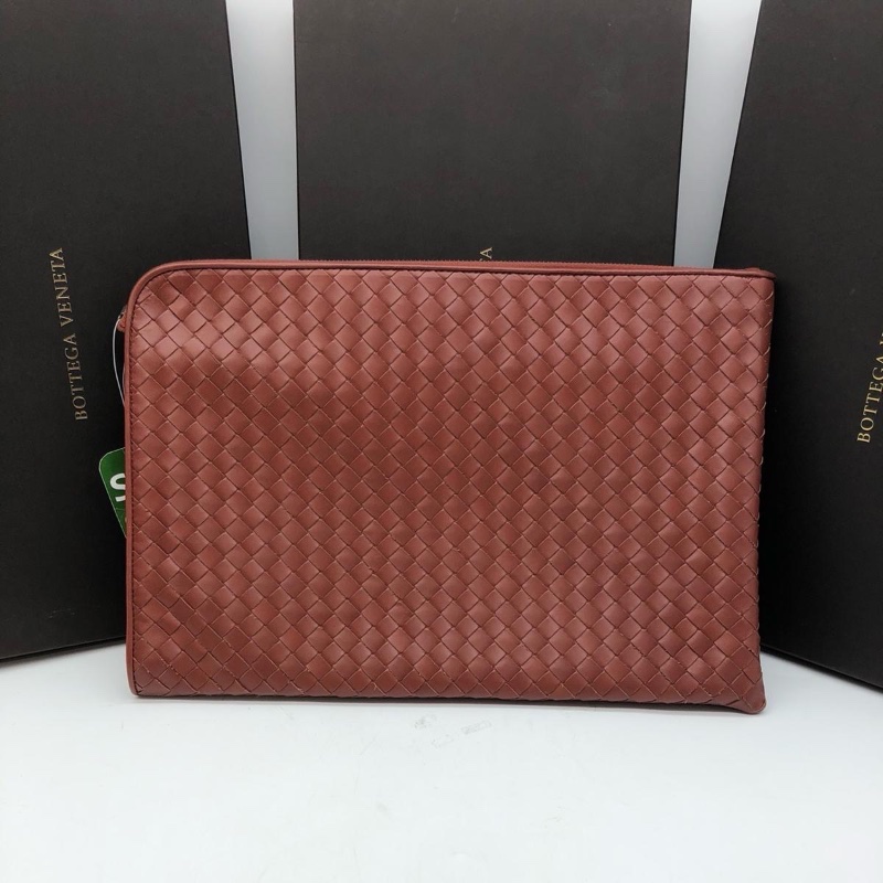 Bottega Veneta brown clutch-0