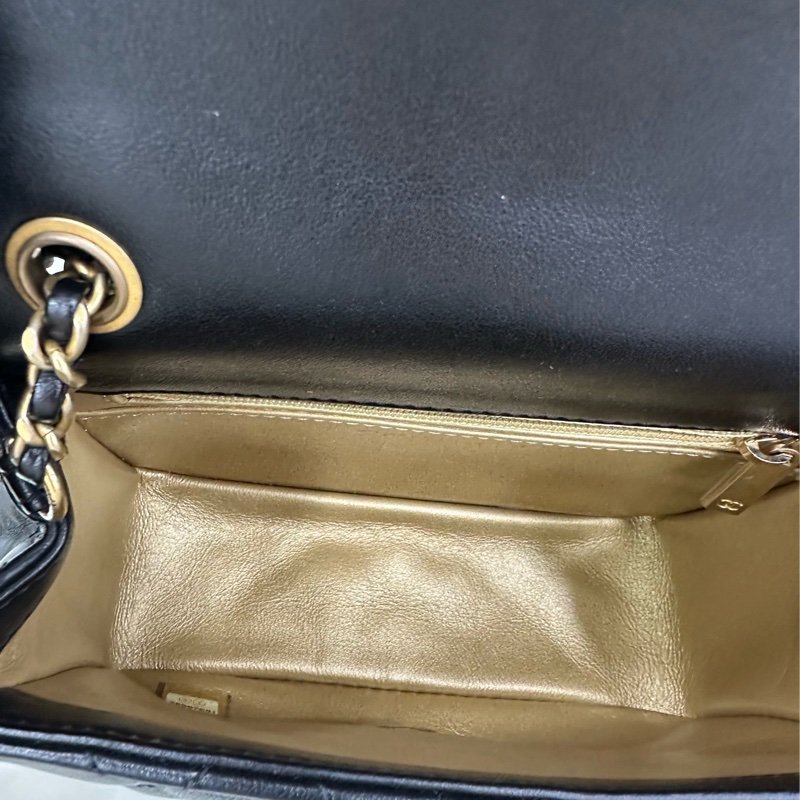 Chanel 香奈兒方胖子小金球 30開 羊皮 黃金尺寸13x18x7-9