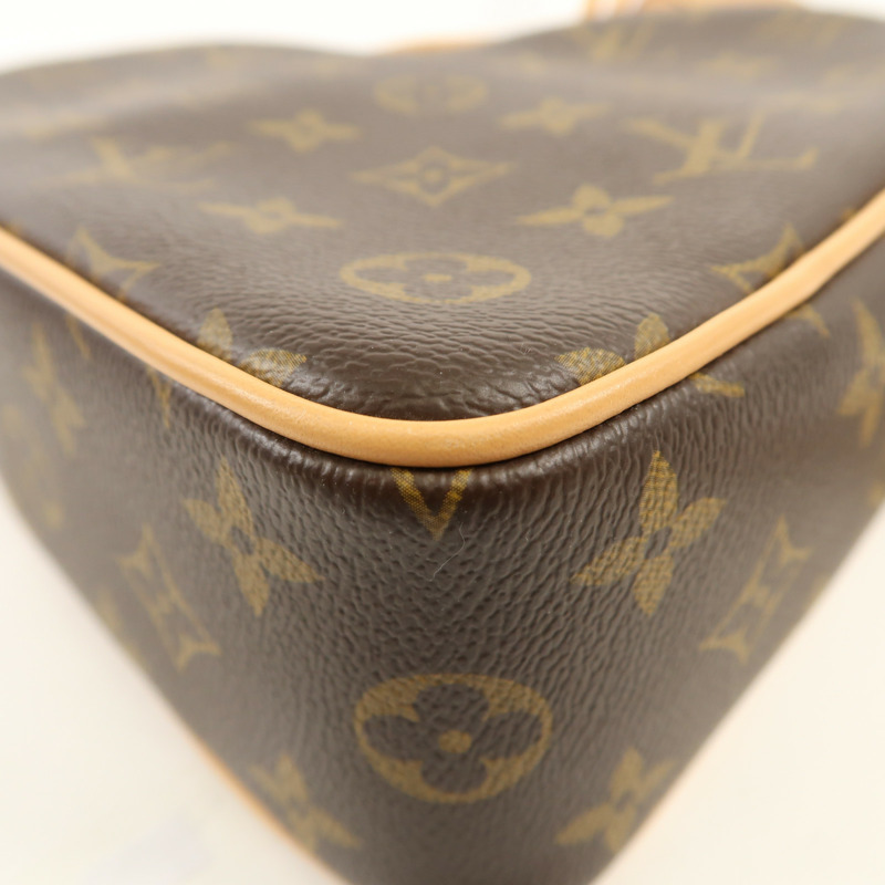 LOUIS VUITTON Monogram Game On Coeur金扣肩背袋棕色-10