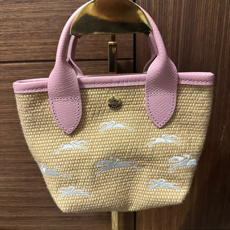 LONGCHAMP PANIER PLIAGE系列編織奔馬兩用包-0