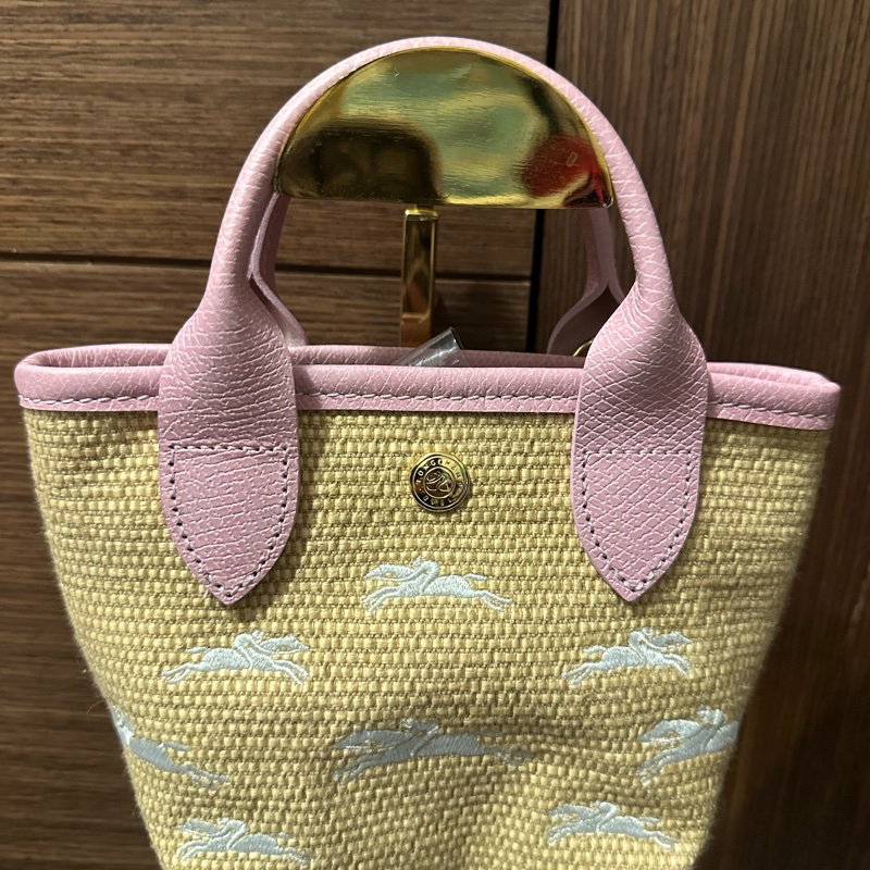 LONGCHAMP PANIER PLIAGE系列編織奔馬兩用包-7