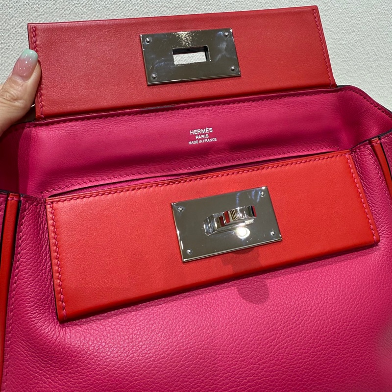 2424mini 0D/S3 墨西哥粉拼心紅色銀扣 Evercolor/-9