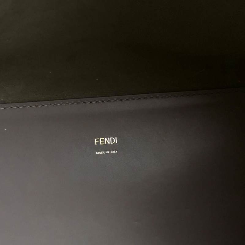 Fendi Sunshine 中號 牛皮 純色 子母 Logo 手提包 單肩包-7