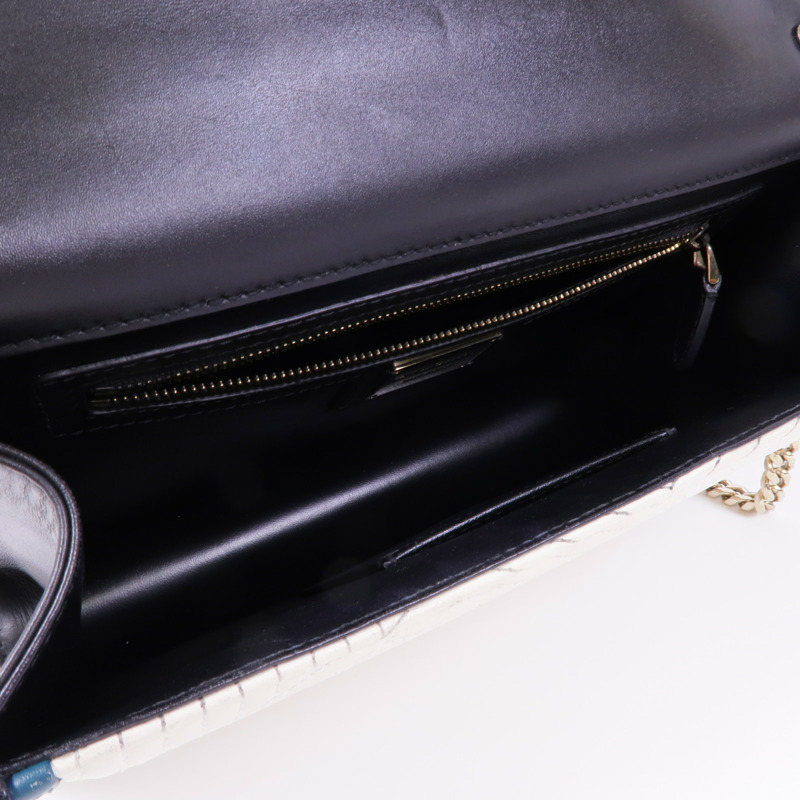 BVLGARI 皮革Serpenti Forever Bag金扣鏈帶肩背袋-6