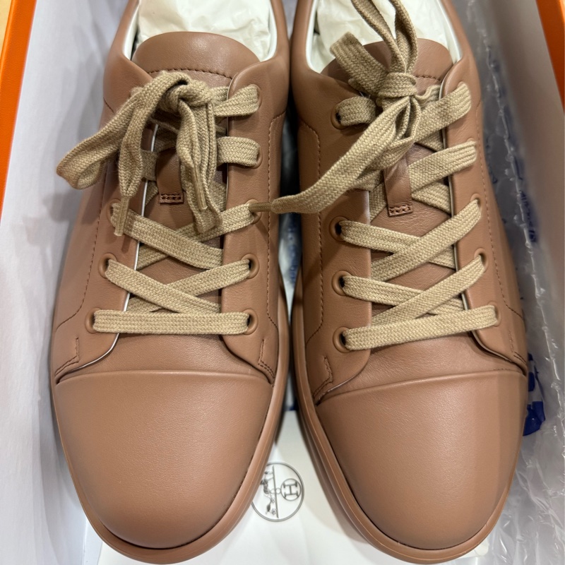 《全新》Hermes愛馬仕Happy小牛皮運動鞋#39-1