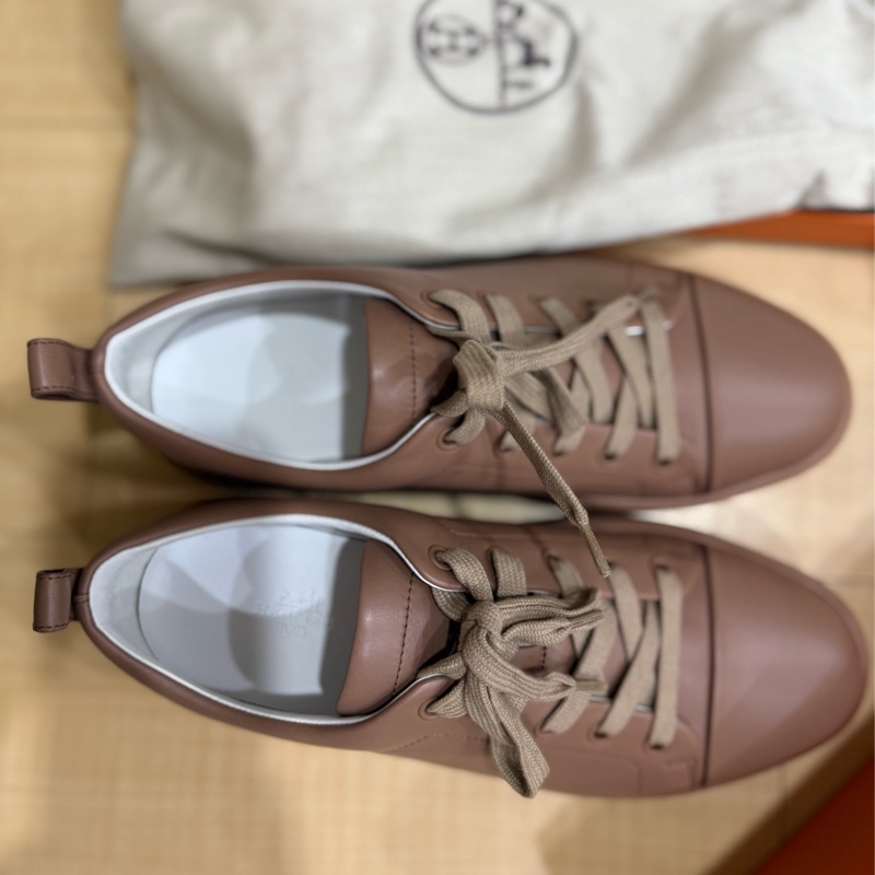 《全新》Hermes愛馬仕Happy小牛皮運動鞋#39-6