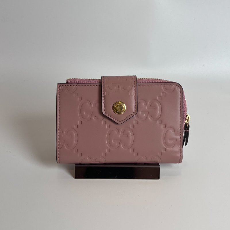 GUCCI 790131 粉對開短夾-0