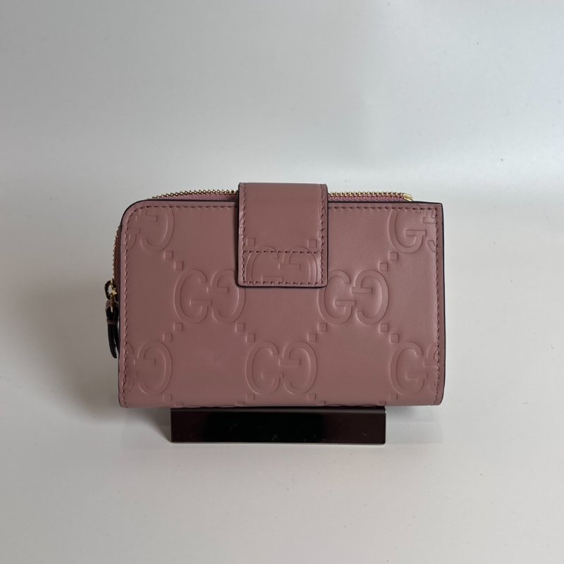 GUCCI 790131 粉對開短夾-1
