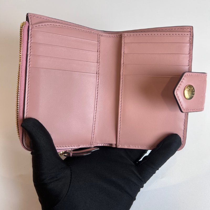 GUCCI 790131 粉對開短夾-4