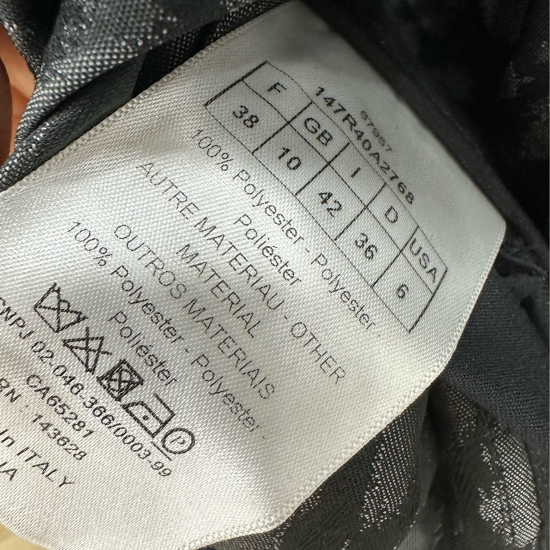 Dior Dior 黑灰色豹紋滿印連帽半拉鍊式短袖連衣裙38碼 99新-2