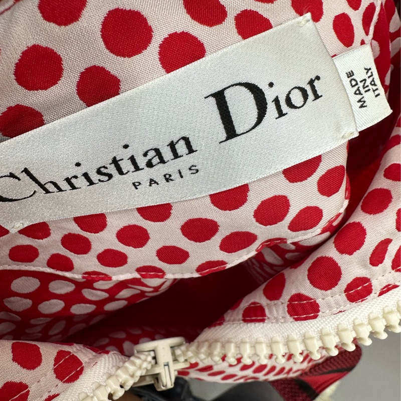 Dior迪奧XS碼紅色波點衝鋒衣，99新-3