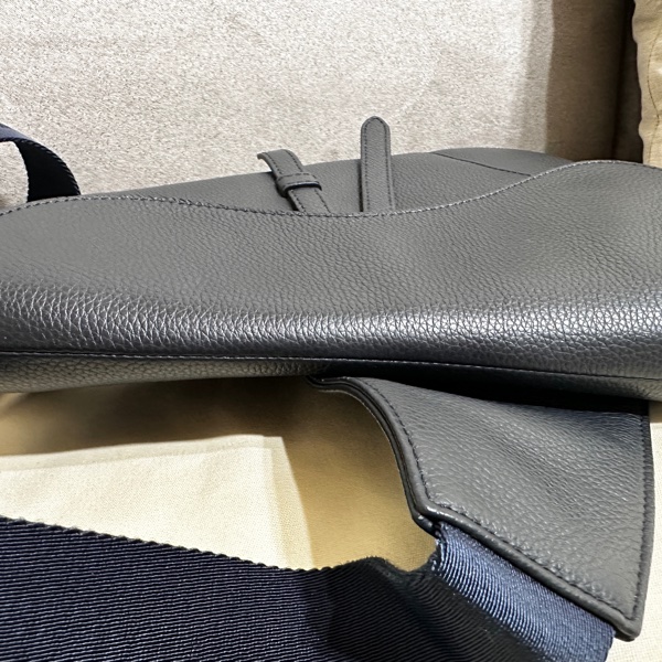 閒置品大款Dior皮革馬鞍側背腰包-9