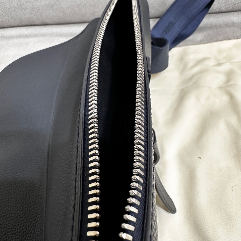 閒置品大款Dior皮革馬鞍側背腰包-13