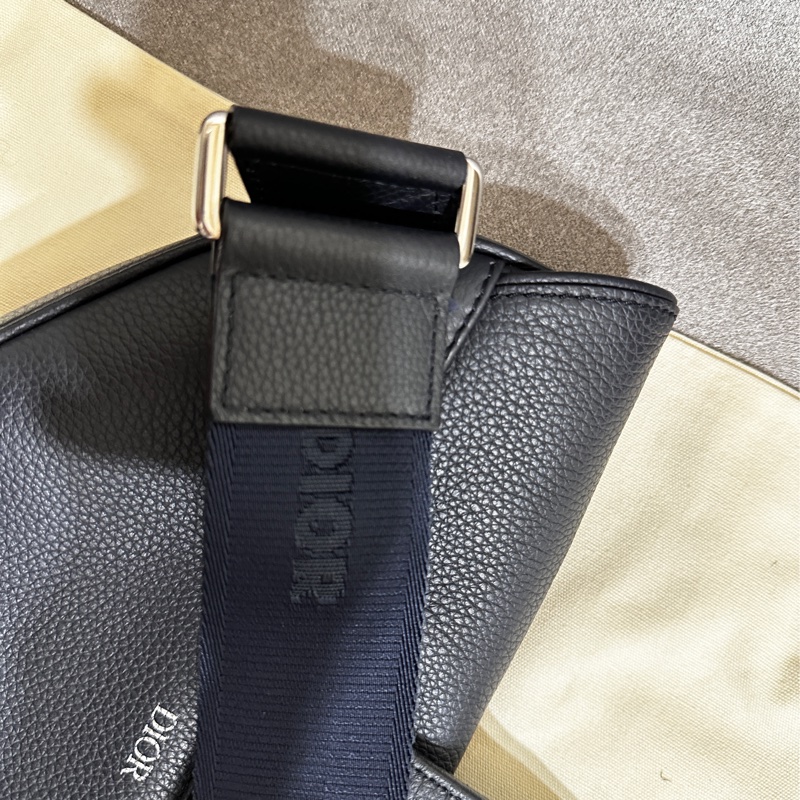 閒置品大款Dior皮革馬鞍側背腰包-16