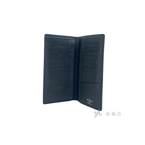 LV Brazza黑原花對開長夾M61697-2