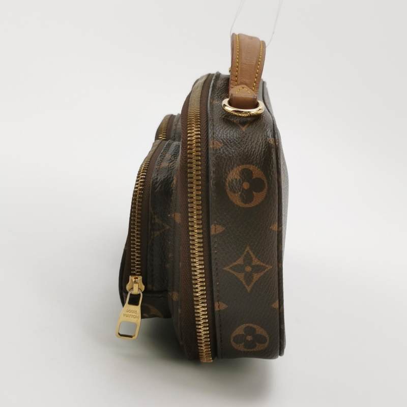 Louis Vuitton (LV) Utility 植鞣革 Monogram 印花 記者包 斜挎包 單肩包 晶片款-2