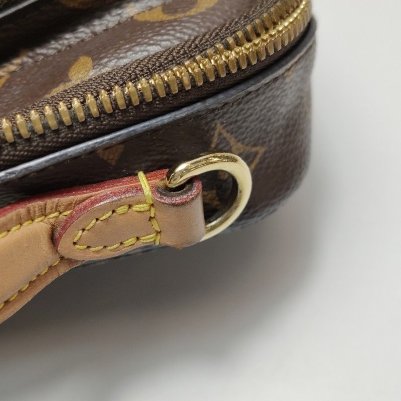 Louis Vuitton (LV) Utility 植鞣革 Monogram 印花 記者包 斜挎包 單肩包 晶片款-13