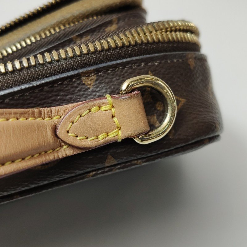 Louis Vuitton (LV) Utility 植鞣革 Monogram 印花 記者包 斜挎包 單肩包 晶片款-15