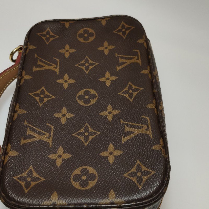 Louis Vuitton (LV) Utility 植鞣革 Monogram 印花 記者包 斜挎包 單肩包 晶片款-20