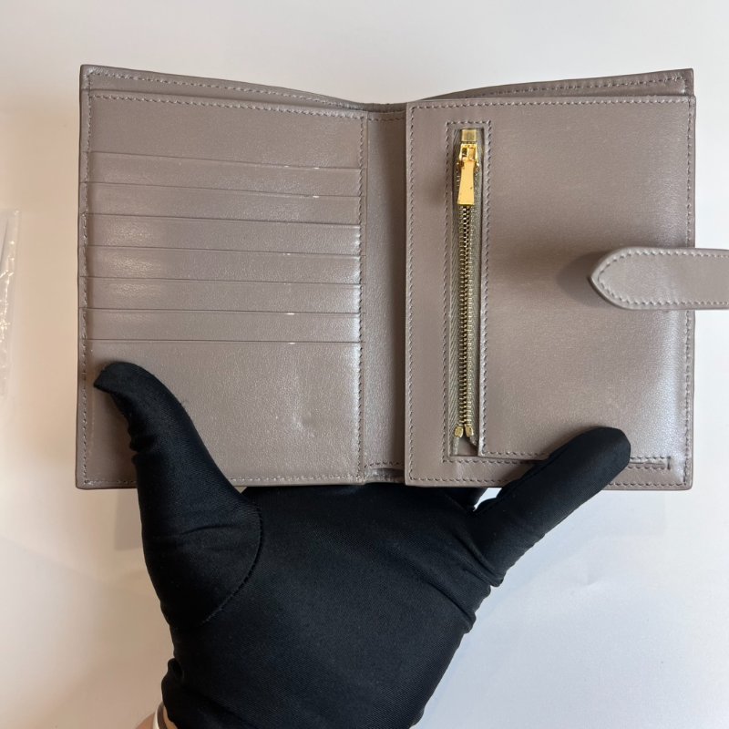 CELINE 灰對開短夾-4