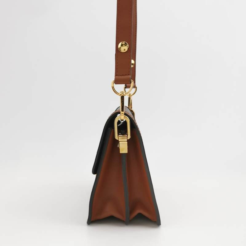 Louis Vuitton (LV) Dauphine 達芙妮 迷你 牛皮 拼色 Monogram 印花 LV搭扣 斜挎包 單肩包 芯片款-2