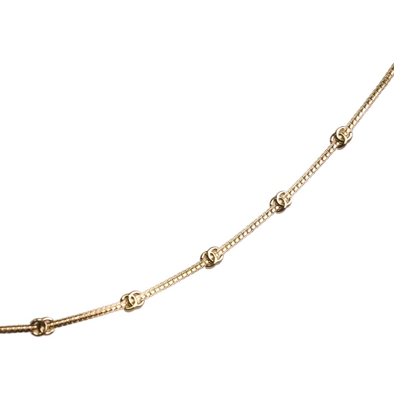 CHANEL Necklace 五花 金色-1