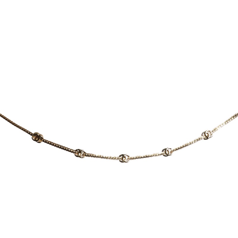 CHANEL Necklace 五花 金色-2