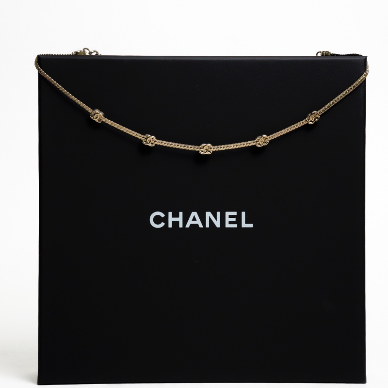 CHANEL Necklace 五花 金色-6