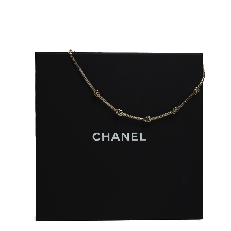 CHANEL Necklace 五花 金色-7