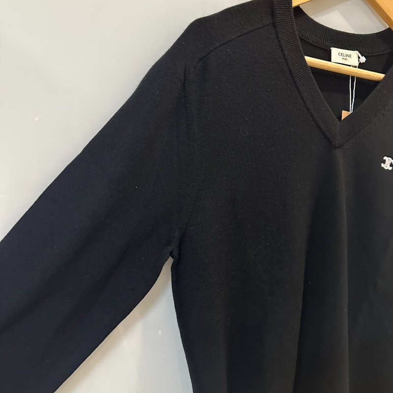 【美收精品】CELINE 黑色長袖毛衣 3-958-4