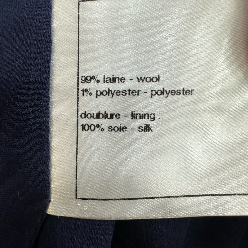 Chanel 14A達拉斯黑色細閃拉鍊外套 38碼-4