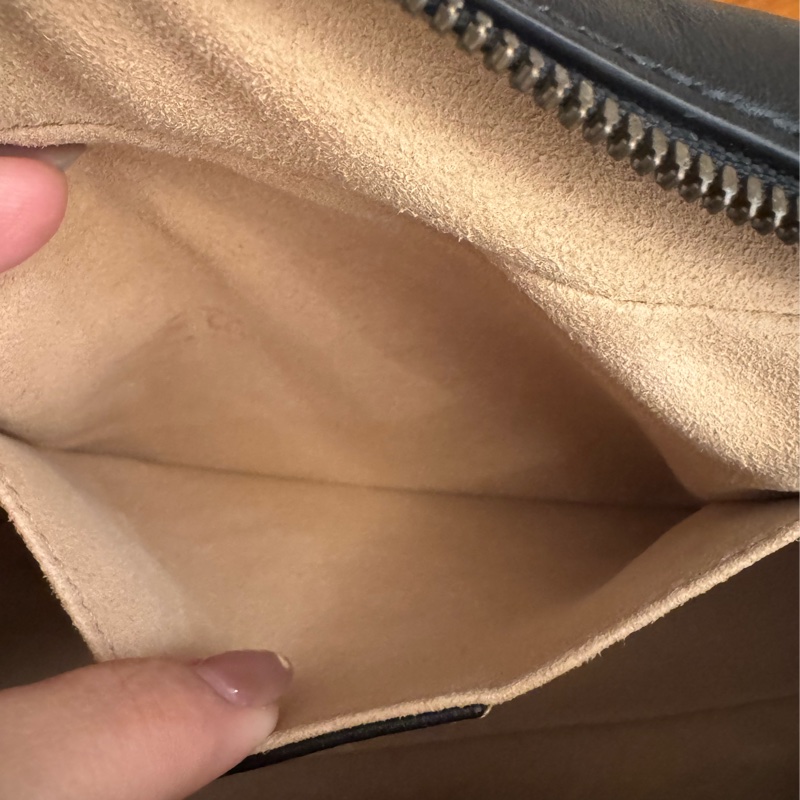 黑色金雙G marmont 斜背包-25