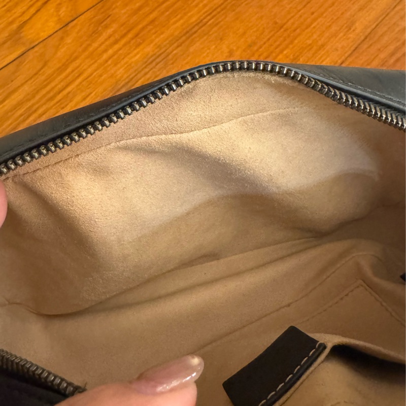 黑色金雙G marmont 斜背包-29