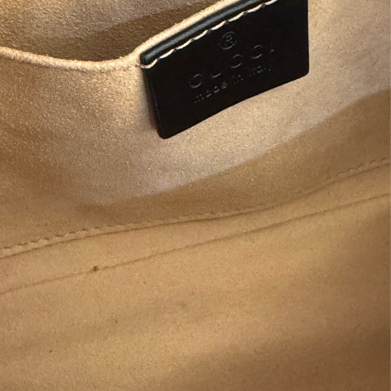 黑色金雙G marmont 斜背包-32