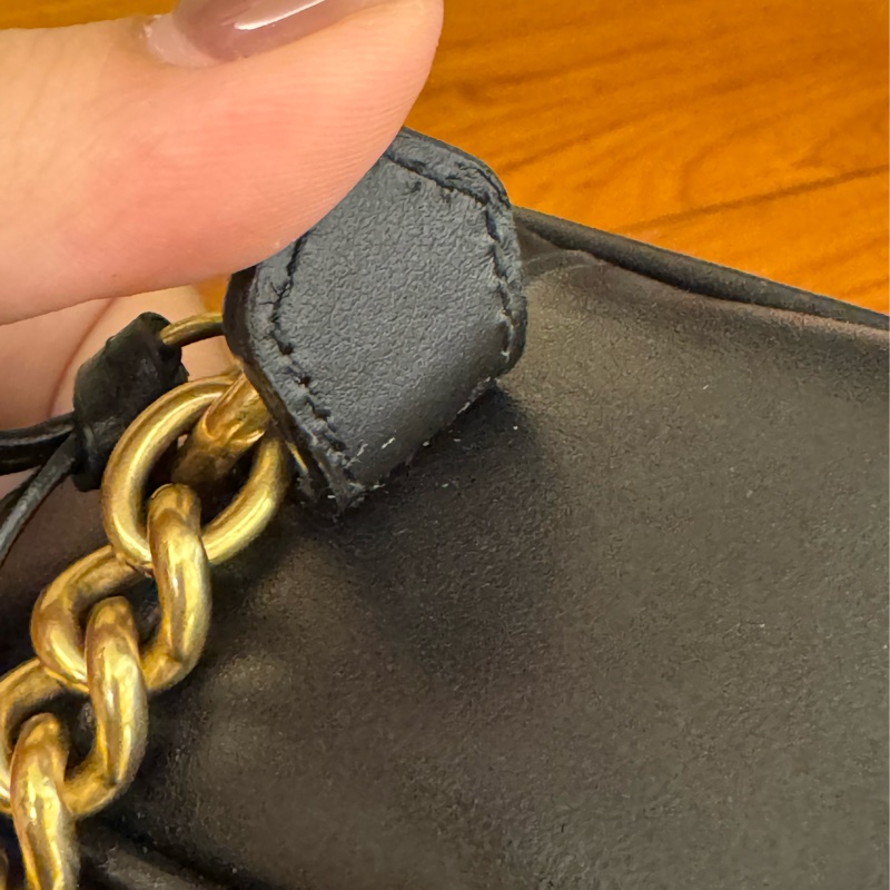 黑色金雙G marmont 斜背包-39