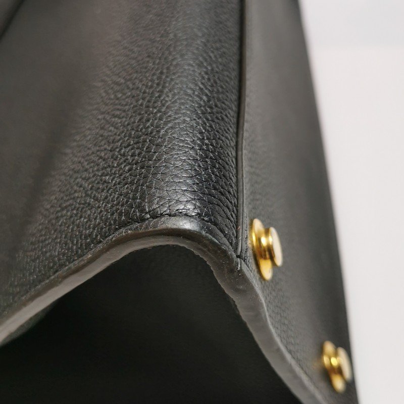 Louis Vuitton (LV) City Steamer 中號 牛皮 純色 金屬 鎖扣 鉑金包 單肩包-13