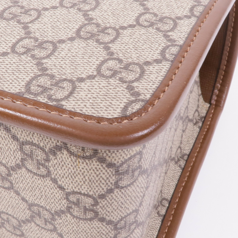 GUCCI 塗層帆布Hand Bag金扣手挽袋-7