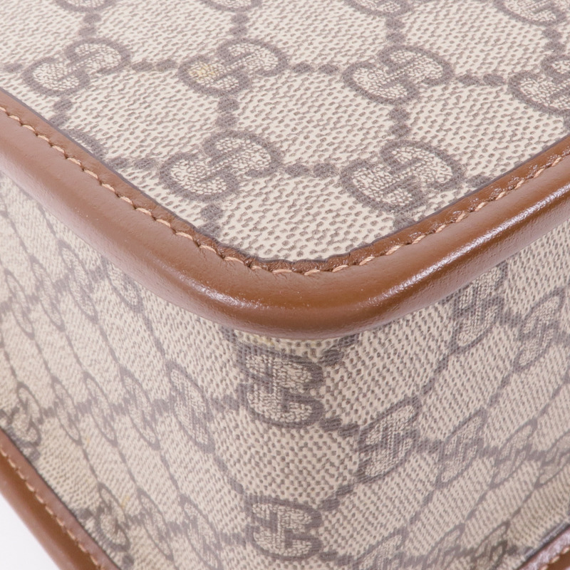 GUCCI 塗層帆布Hand Bag金扣手挽袋-8