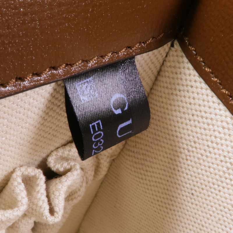 GUCCI 塗層帆布Hand Bag金扣手挽袋-13