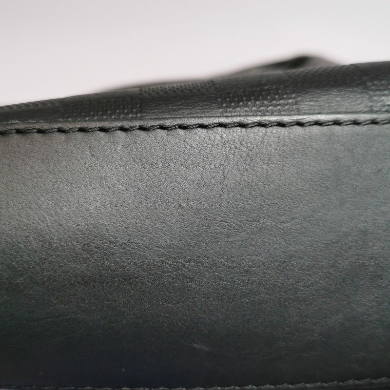 Louis Vuitton (LV) 牛皮 棋盤格 拉鏈 斜背包-19