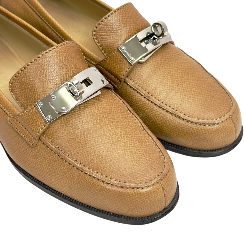 HERMES kelly扣 樂福鞋-2