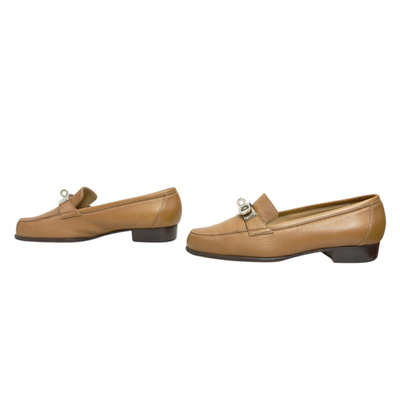 HERMES kelly扣 樂福鞋-5