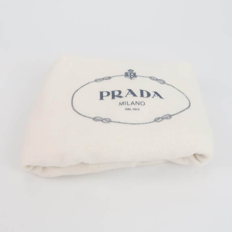 Prada 牛皮 尼龍布 純色 三角標誌 單肩包-8