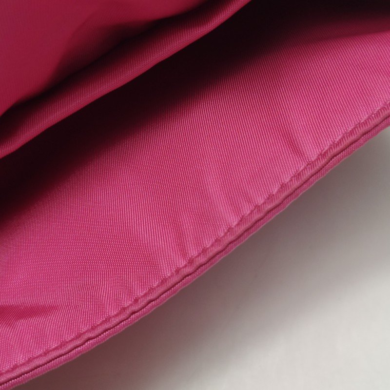 Prada 牛皮 尼龍布 純色 三角標誌 單肩包-9