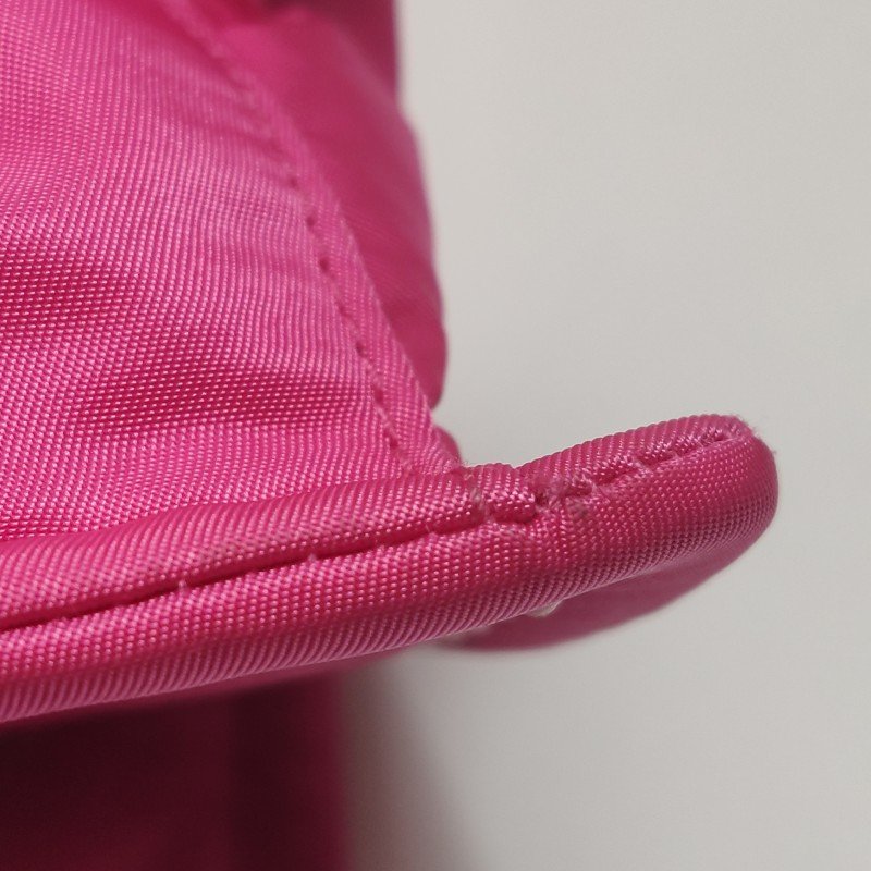 Prada 牛皮 尼龍布 純色 三角標誌 單肩包-17