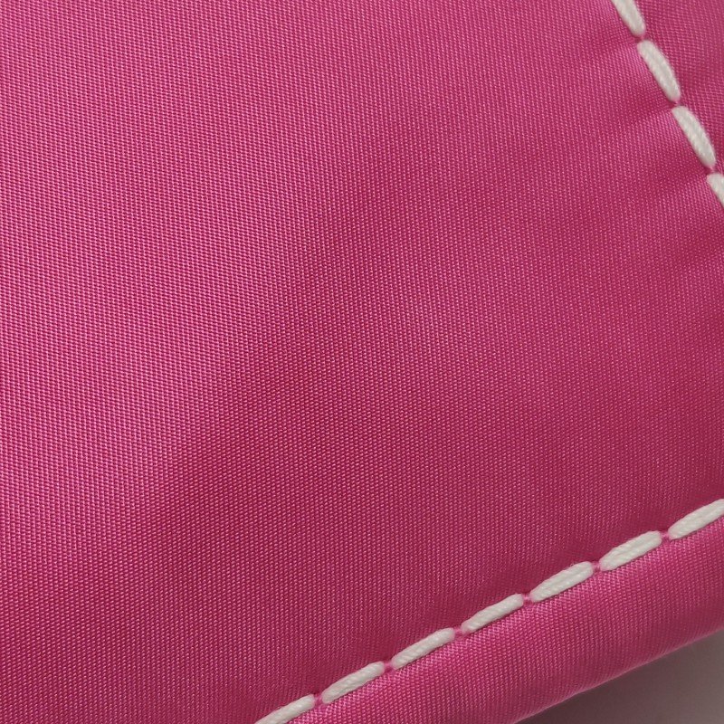 Prada 牛皮 尼龍布 純色 三角標誌 單肩包-19