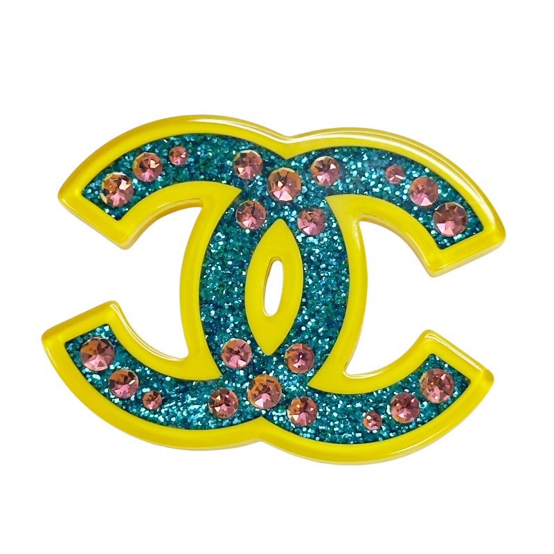 CHANEL CC 閃爍 胸針-1