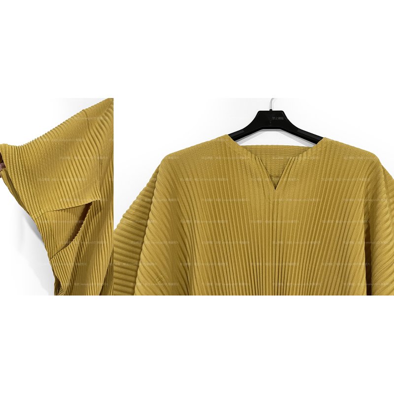 (全新特價) 25年HOMME PLISSE季節黃馭風展翼箏型上衣 4號 ISSEY MIYAKE 三宅一生 專櫃正品-6